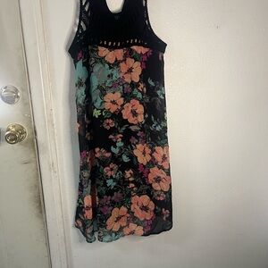 Xhilaration Pink and Black Halter Sundress for Cocktail